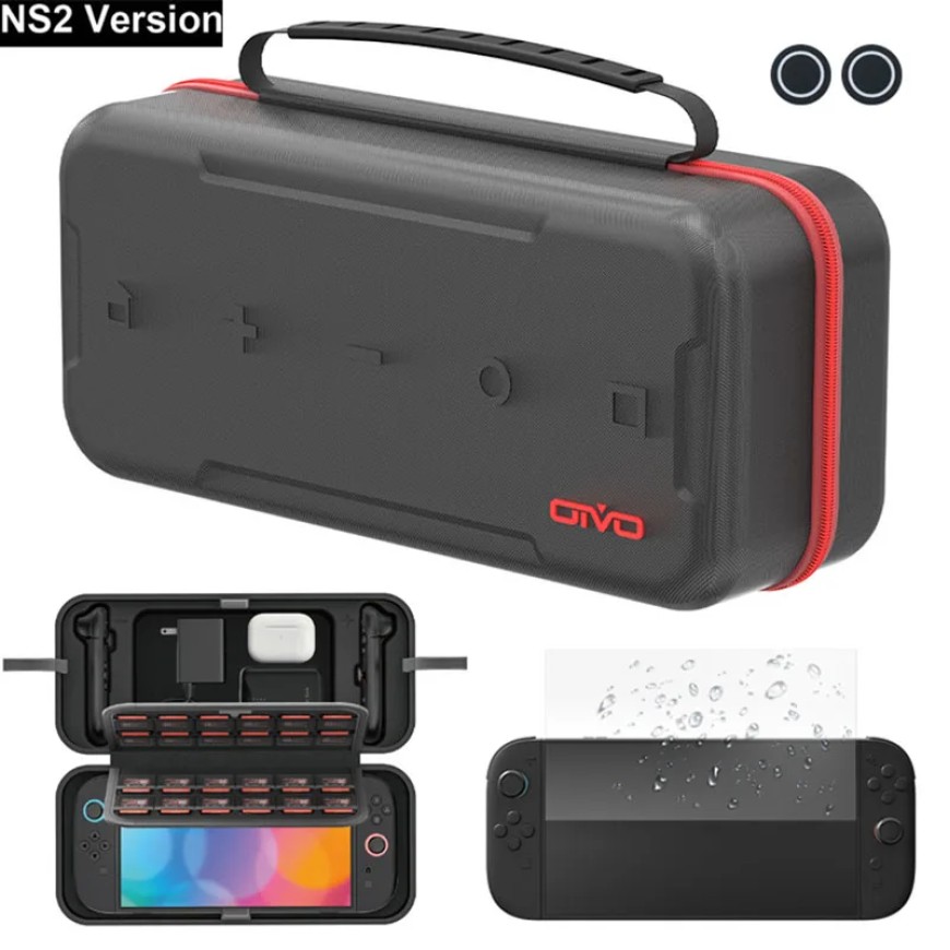 High Quality Big Carrying Case for Switch2 Console Portable Pouch Bag w/ Game Card Cartridges For NS Switch 2 Accessory Storage High Quality Big Carrying Case for Switch2 Console Portable Pouch Bag w/ Game Card Cartridges For NS Switch 2 Accessory Storage